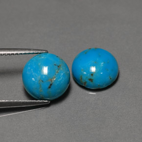 Achetez naturel ct Bleu vert Turquoise gems, Coupe roude, En provenance Afghanistan chez GemSelect. En stock, livraison internationale!