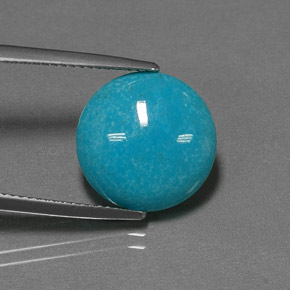 Turquoise Bleu naturelle Coupe roude, 5.58 ct, Opaque