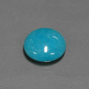 Turquoise Bleu naturelle Coupe roude, 5.58 ct, Opaque