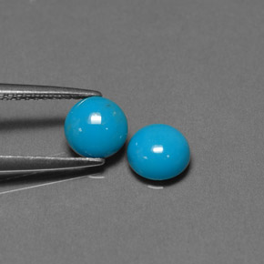 Achetez naturel ct bleue turquoise gems, coupe roude, en provenance afghanistan chez gemselect. en stock, livraison internationale!