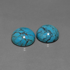 Achetez naturel ct Bleu Turquoise gems, Coupe roude, En provenance Afghanistan chez GemSelect. En stock, livraison internationale!