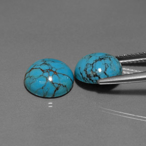 Achetez naturel ct Bleu Turquoise gems, Coupe roude, En provenance Afghanistan chez GemSelect. En stock, livraison internationale!