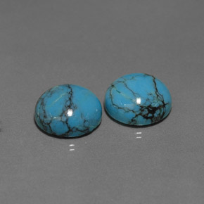 Achetez naturel ct bleue turquoise gems, coupe roude, en provenance afghanistan chez gemselect. en stock, livraison internationale!