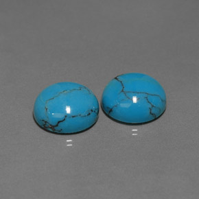 Achetez naturel ct bleue turquoise gems, coupe roude, en provenance afghanistan chez gemselect. en stock, livraison internationale!