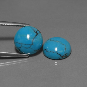 Achetez naturel ct bleue turquoise gems, coupe roude, en provenance afghanistan chez gemselect. en stock, livraison internationale!