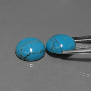 Achetez naturel ct bleue turquoise gems, coupe roude, en provenance afghanistan chez gemselect. en stock, livraison internationale!