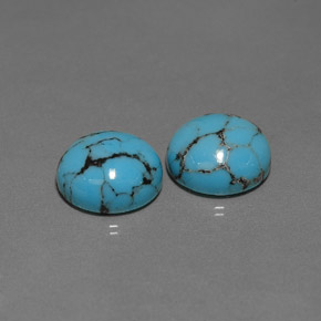 Achetez naturel ct bleue turquoise gems, coupe roude, en provenance afghanistan chez gemselect. en stock, livraison internationale!