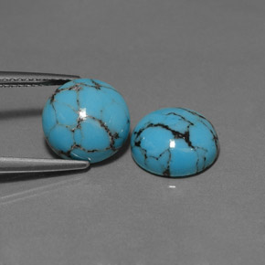 Achetez naturel ct bleue turquoise gems, coupe roude, en provenance afghanistan chez gemselect. en stock, livraison internationale!
