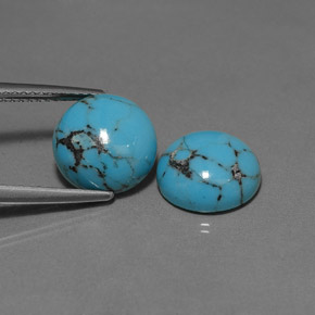 Achetez naturel ct bleue turquoise gems, coupe roude, en provenance afghanistan chez gemselect. en stock, livraison internationale!