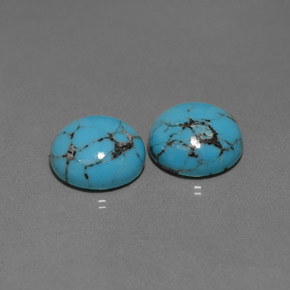Achetez naturel ct bleue turquoise gems, coupe roude, en provenance afghanistan chez gemselect. en stock, livraison internationale!