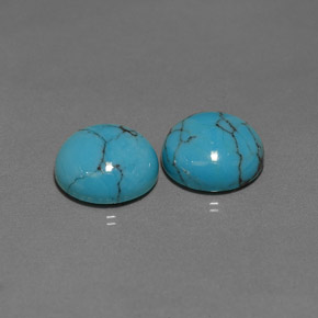 Achetez naturel ct Bleu Turquoise gems, Coupe roude, En provenance Afghanistan chez GemSelect. En stock, livraison internationale!