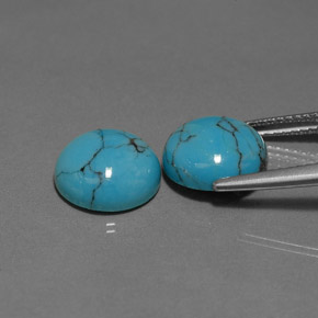 Achetez naturel ct Bleu Turquoise gems, Coupe roude, En provenance Afghanistan chez GemSelect. En stock, livraison internationale!