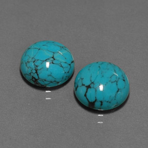 Achetez naturel ct bleue turquoise gems, coupe roude, en provenance afghanistan chez gemselect. en stock, livraison internationale!