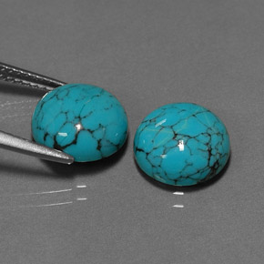 Achetez naturel ct bleue turquoise gems, coupe roude, en provenance afghanistan chez gemselect. en stock, livraison internationale!