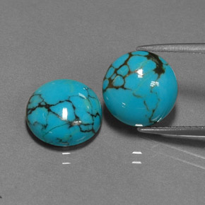 Achetez naturel ct bleue turquoise gems, coupe roude, en provenance afghanistan chez gemselect. en stock, livraison internationale!