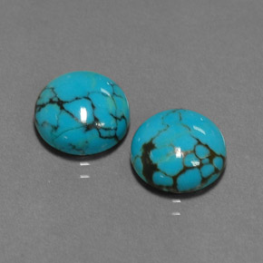 Achetez naturel ct bleue turquoise gems, coupe roude, en provenance afghanistan chez gemselect. en stock, livraison internationale!