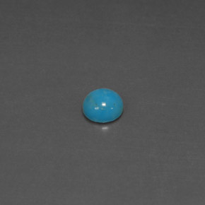 Turquoise Bleu naturelle Coupe roude, 0.39 ct, Opaque