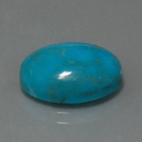 Turquoise Bleu naturelle Coupe ovale, 4.85 ct, Opaque