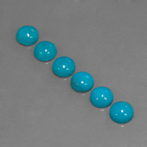 Achetez naturel ct Bleu Turquoise gems, Coupe roude, En provenance Afghanistan chez GemSelect. En stock, livraison internationale!