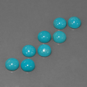Achetez naturel ct bleue turquoise gems, coupe roude, en provenance afghanistan chez gemselect. en stock, livraison internationale!