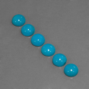 Achetez naturel ct Bleu Turquoise gems, Coupe roude, En provenance Afghanistan chez GemSelect. En stock, livraison internationale!