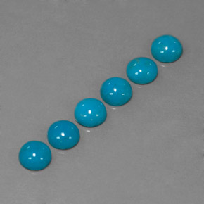Achetez naturel ct bleue turquoise gems, coupe roude, en provenance afghanistan chez gemselect. en stock, livraison internationale!