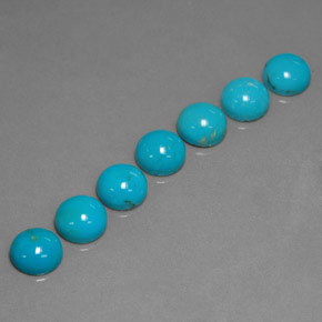 Achetez naturel ct Bleu vert Turquoise gems, Coupe roude, En provenance Afghanistan chez GemSelect. En stock, livraison internationale!
