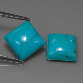 Achetez naturel ct bleue turquoise gems, carré, en provenance afghanistan chez gemselect. en stock, livraison internationale!