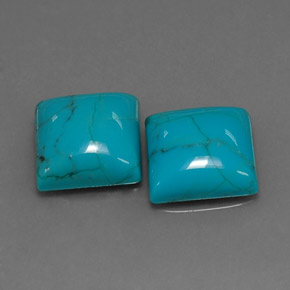 Achetez naturel ct bleue turquoise gems, carré, en provenance afghanistan chez gemselect. en stock, livraison internationale!