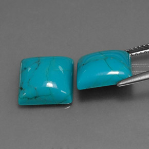 Achetez naturel ct bleue turquoise gems, carré, en provenance afghanistan chez gemselect. en stock, livraison internationale!