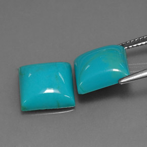 Achetez naturel ct bleue turquoise gems, carré, en provenance afghanistan chez gemselect. en stock, livraison internationale!