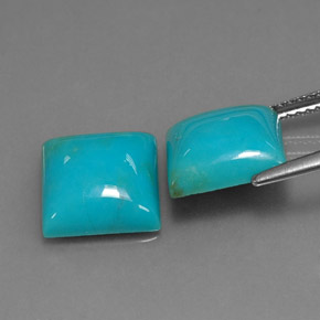 Achetez naturel ct bleue turquoise gems, carré, en provenance afghanistan chez gemselect. en stock, livraison internationale!