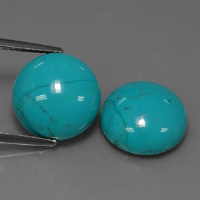 Achetez naturel ct bleue turquoise gems, coupe roude, en provenance afghanistan chez gemselect. en stock, livraison internationale!