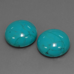 Achetez naturel ct bleue turquoise gems, coupe roude, en provenance afghanistan chez gemselect. en stock, livraison internationale!