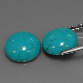 Achetez naturel ct bleue turquoise gems, coupe roude, en provenance afghanistan chez gemselect. en stock, livraison internationale!