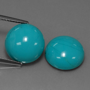 Achetez naturel ct Bleu Turquoise gems, Coupe roude, En provenance Afghanistan chez GemSelect. En stock, livraison internationale!