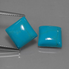 Achetez naturel ct bleue turquoise gems, carré, en provenance afghanistan chez gemselect. en stock, livraison internationale!
