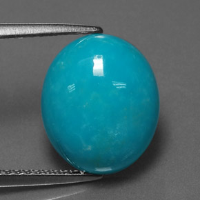 Turquoise Bleu naturelle Coupe ovale, 3.99 ct, Opaque