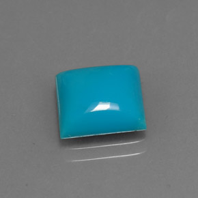 Turquoise Bleu naturelle Carré, 3.34 ct, Opaque