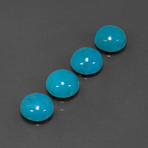 Achetez naturel ct bleue turquoise gems, coupe roude, en provenance afghanistan chez gemselect. en stock, livraison internationale!