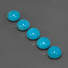 Achetez naturel ct bleue turquoise gems, coupe roude, en provenance afghanistan chez gemselect. en stock, livraison internationale!