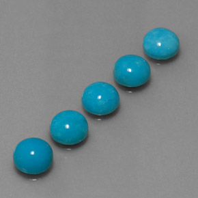 Achetez naturel ct Bleu Turquoise gems, Coupe roude, En provenance Afghanistan chez GemSelect. En stock, livraison internationale!