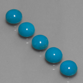 Achetez naturel ct Bleu Turquoise gems, Coupe roude, En provenance Afghanistan chez GemSelect. En stock, livraison internationale!