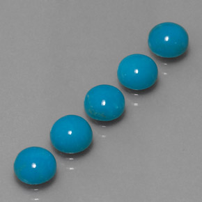 Achetez naturel ct Bleu Turquoise gems, Coupe roude, En provenance Afghanistan chez GemSelect. En stock, livraison internationale!