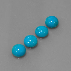 Achetez naturel ct bleue turquoise gems, coupe roude, en provenance afghanistan chez gemselect. en stock, livraison internationale!