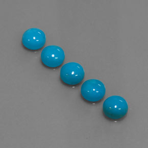 Achetez naturel ct Bleu Turquoise gems, Coupe roude, En provenance Afghanistan chez GemSelect. En stock, livraison internationale!