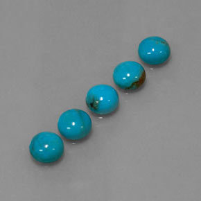 Achetez naturel ct bleue turquoise gems, coupe roude, en provenance afghanistan chez gemselect. en stock, livraison internationale!