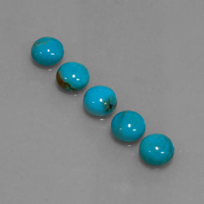 Achetez naturel ct bleue turquoise gems, coupe roude, en provenance afghanistan chez gemselect. en stock, livraison internationale!