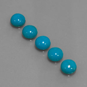 Achetez naturel ct bleue turquoise gems, coupe roude, en provenance afghanistan chez gemselect. en stock, livraison internationale!