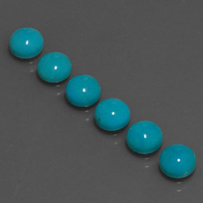 Achetez naturel ct bleue turquoise gems, coupe roude, en provenance afghanistan chez gemselect. en stock, livraison internationale!